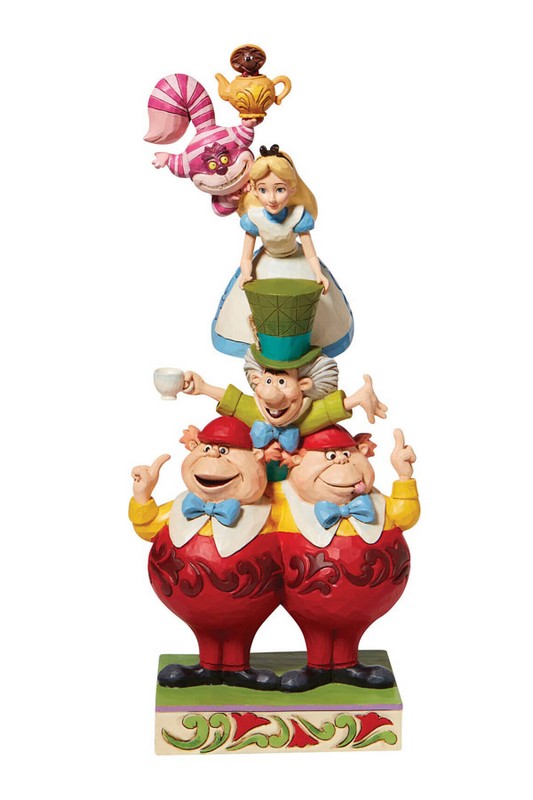 مجسمه we re all mad here ici tout le monde Alice stacked 6008997