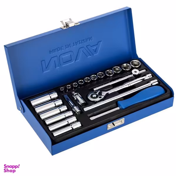 مجموعه 23 عددی سری و آچار بکس نووا مدل NTS 7302