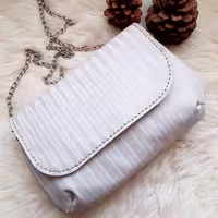 کیف دوشی دخترانه مجلسی چرم مصنوعی 