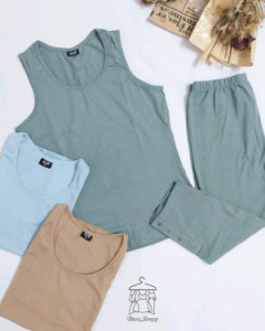 ست تاپ و شلوارک وارداتی از برند اچ اند ام