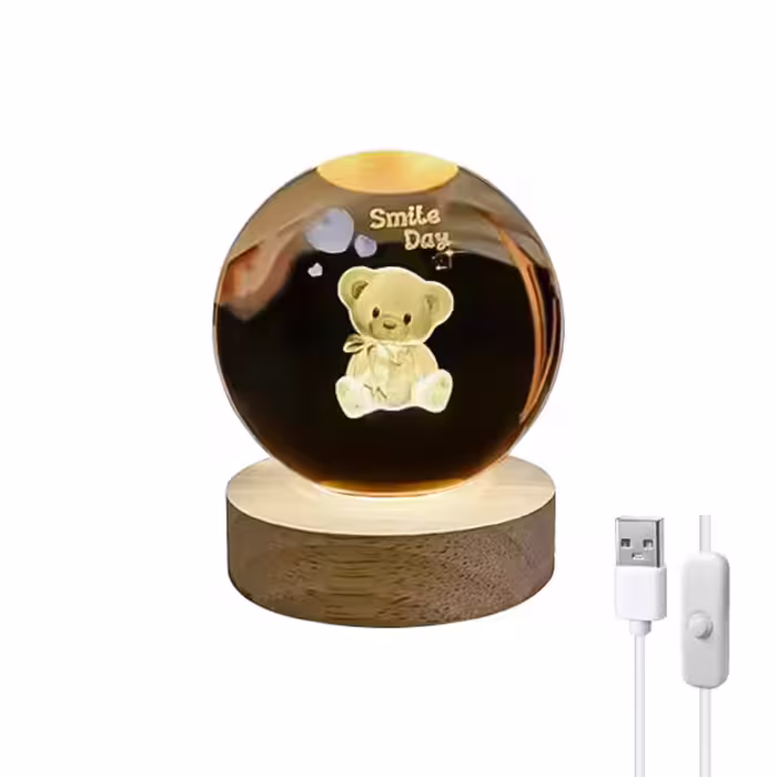 چراغ خواب گوی طرح خرس