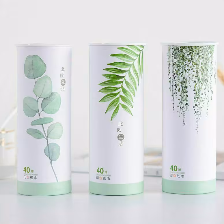 دستمال کاغذی استوانه ای طرح دار