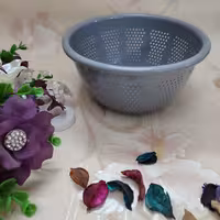 سبدتفاله گیر فلزی  طوسی رنگ  