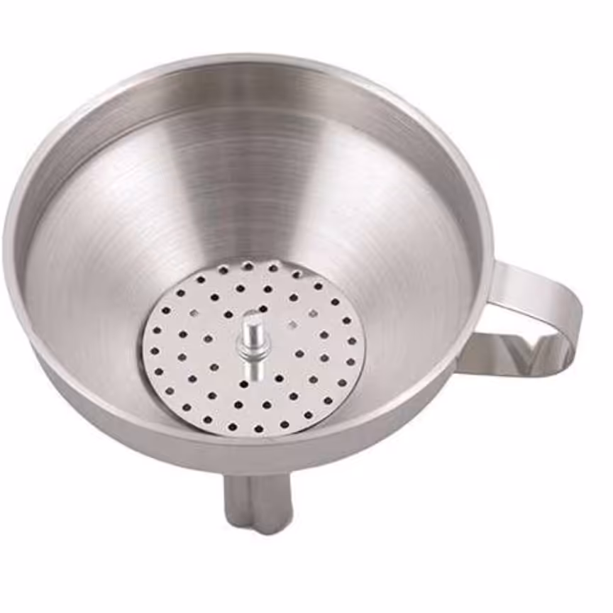 قیف استیل صافی دار 9 سانتی  مدل Bartender        