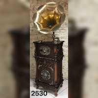 گرامافون پنج کاره لاکچری کد 2530 قهوه ای