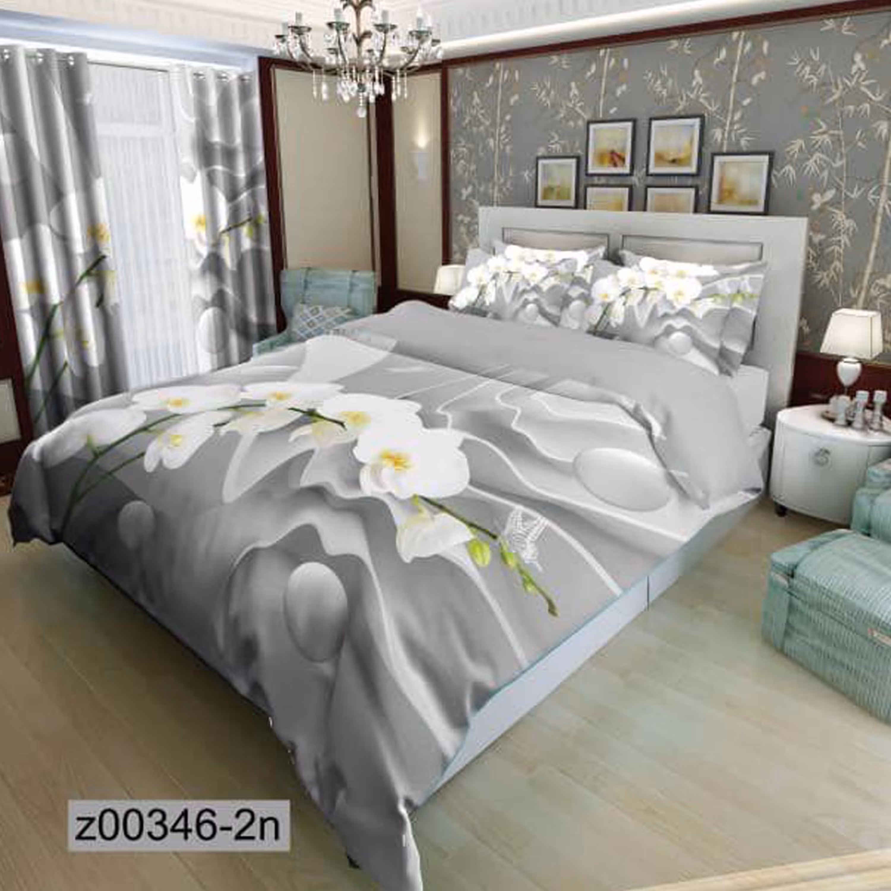 سرویس روتختی 1 نفره تنسل چاپی برندترک لند (Turk Land)  کد z 347