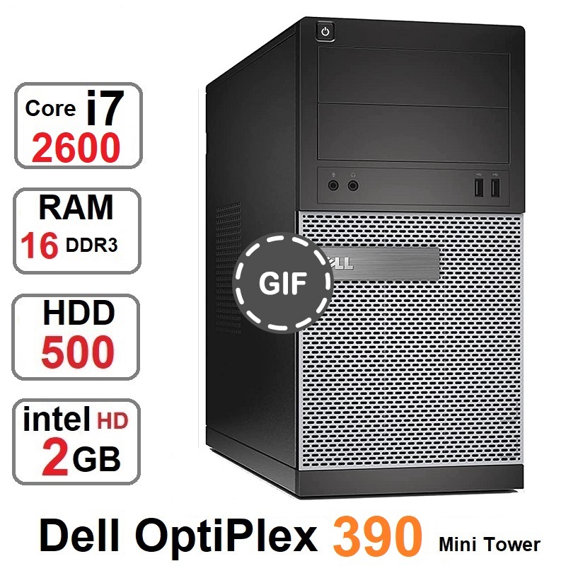 کامپیوتر DELL OPTIPLEX 390 MT Core i7 2600 رم 16 هارد500
