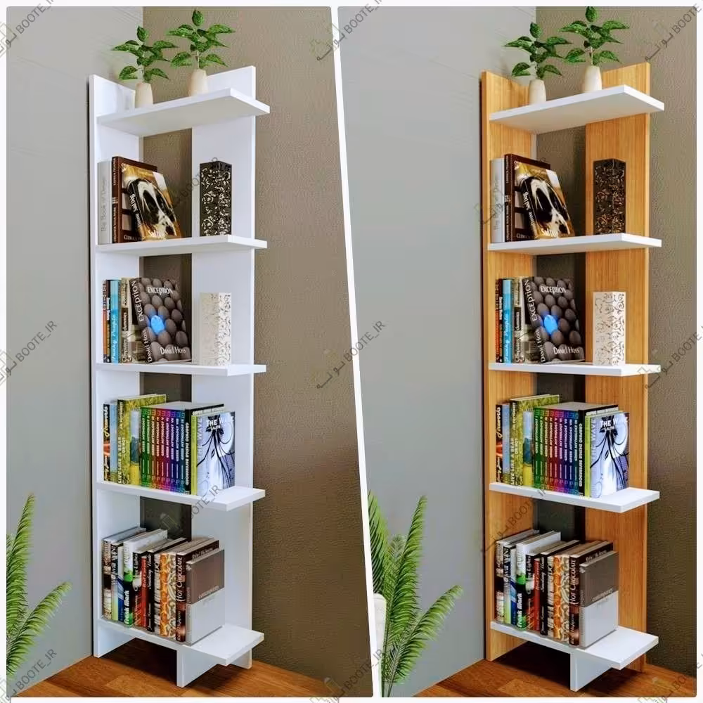 کتابخانه  ایستاده رنگ سفید موجود است.ارسال بصورت پسکرایه است 