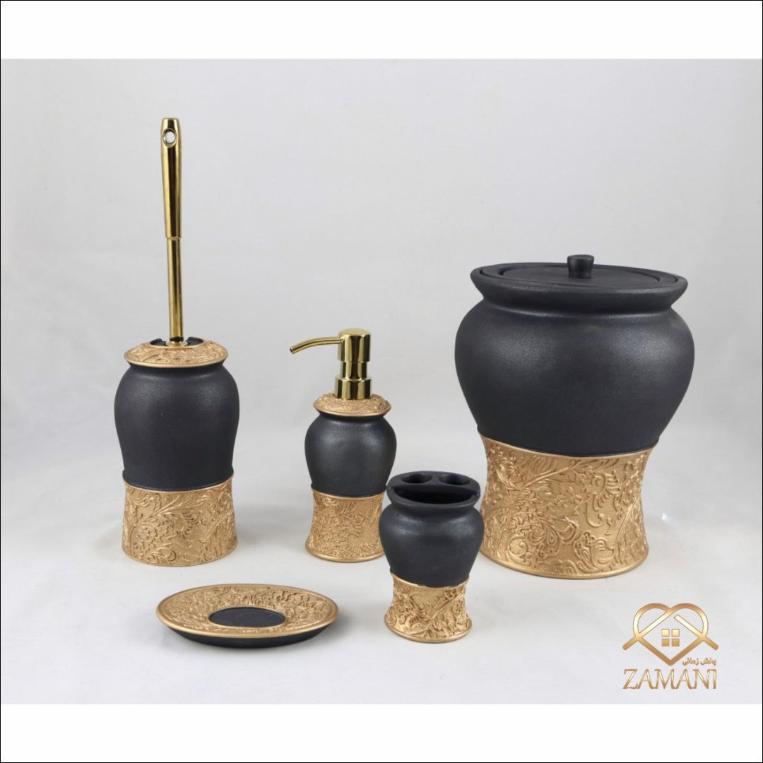 ست سرویس بهداشتی 6تیکه رزین کد 425