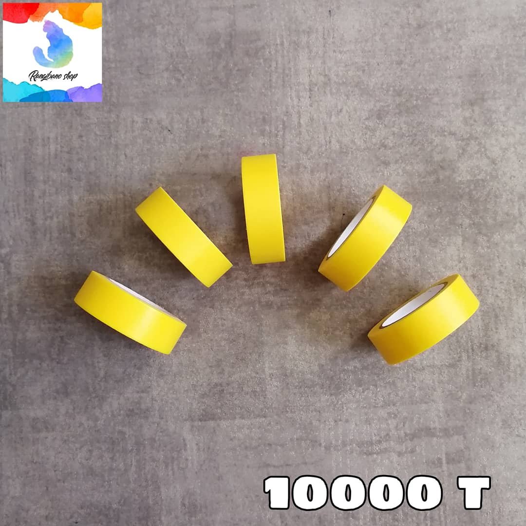 چسب واشی رنگ زرد عرض 1 و طول 10 متر