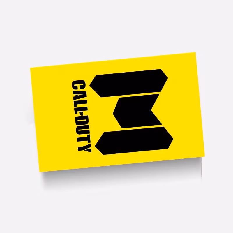 استیکر(برچسب) کارت عابر بانک-طرحcall of duty-کد8-سفارشی