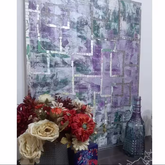 تابلو اکریلیک بنفشه