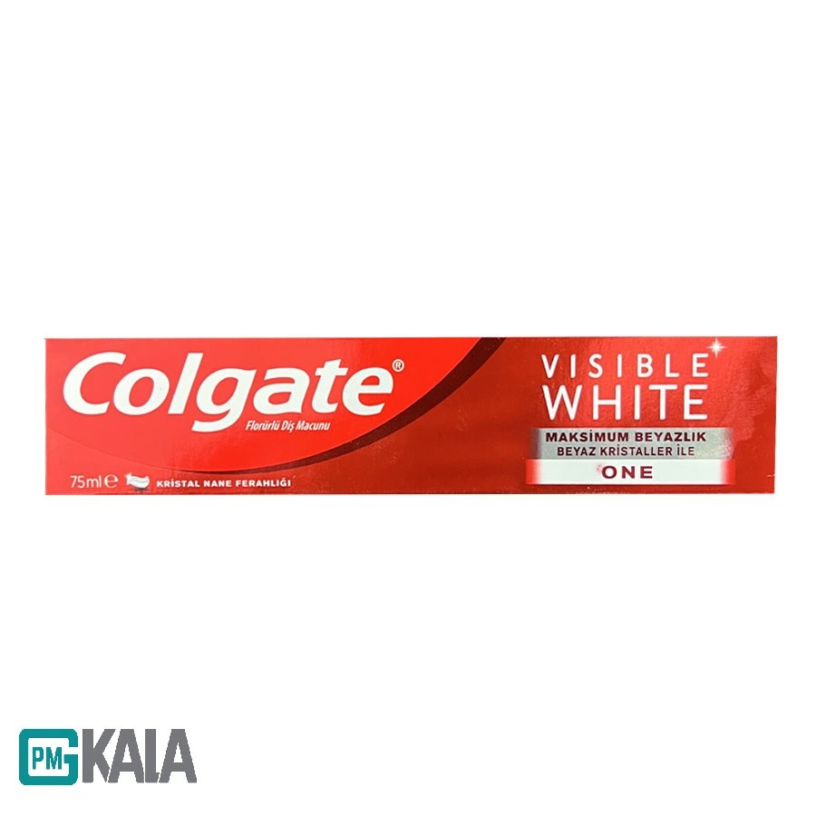 خمیر دندان colgatae مدل Visible White سفید کننده 75 میلی لیترر