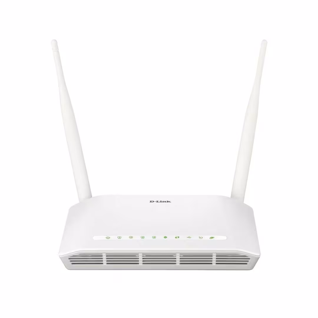 مودم روتر ADSL2 Plus بی‌سیم N300 دی لینک مدل DSL-2750U - سفید