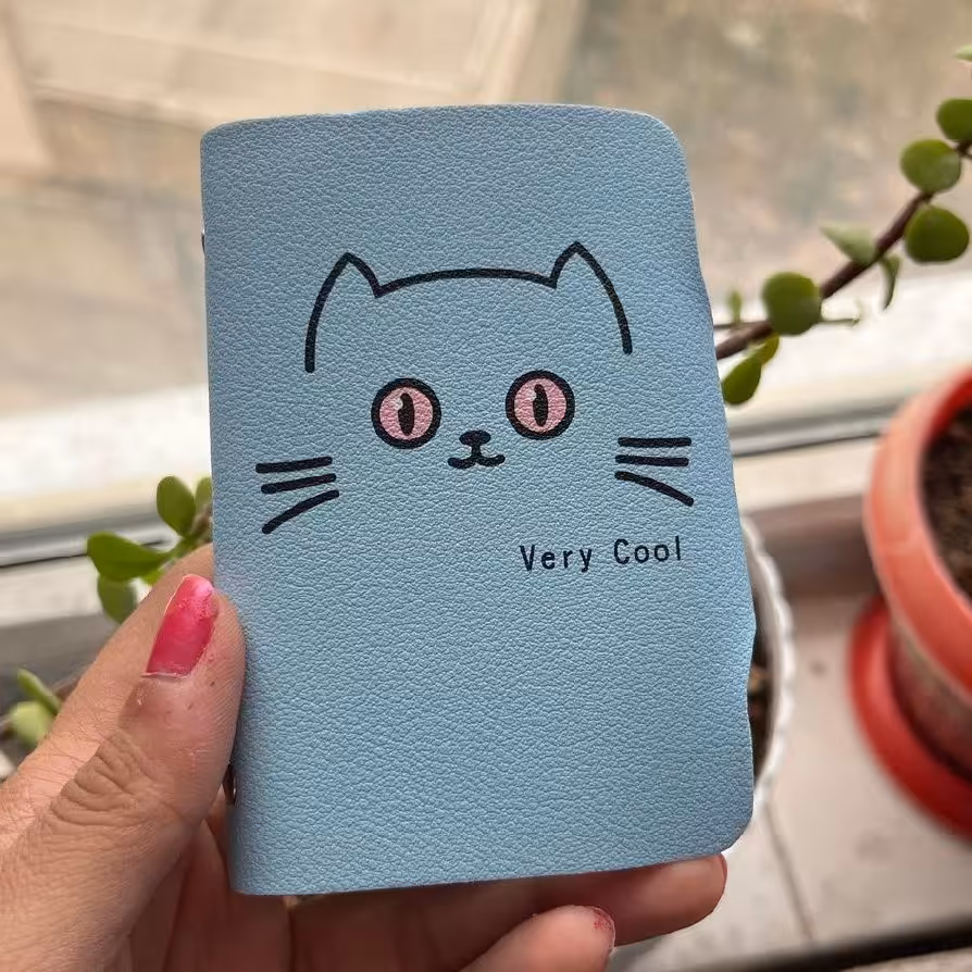 جاکارتی طرح گربه رنگ آبی