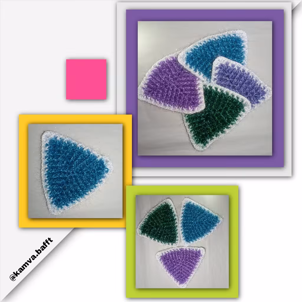 اسکاج طرح مثلث سبک با تنوع در رنگبندی