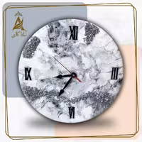 گالری آماندا ساعت دیواری رزینی قطر 60 طرح مینو با قابلیت تغییر رنگ