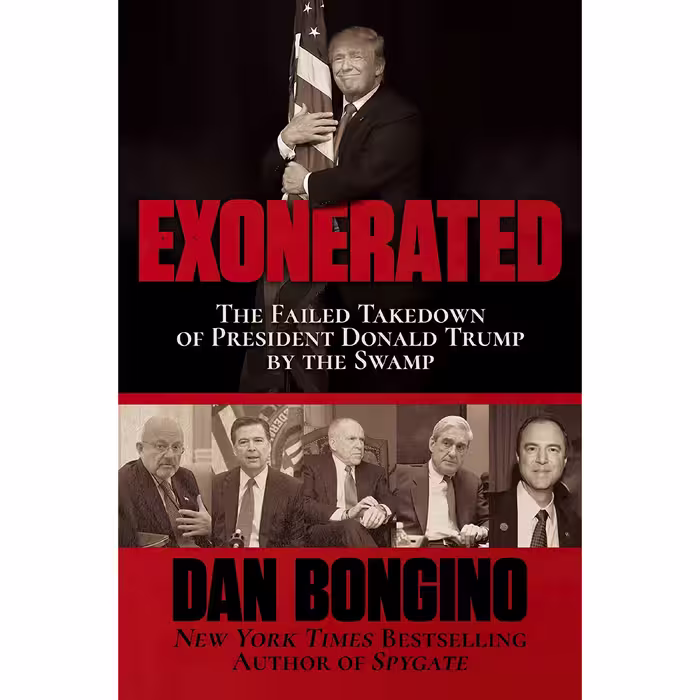 کتاب زبان اصلی Exonerated اثر Dan Bongino انتشارات Post Hill Press