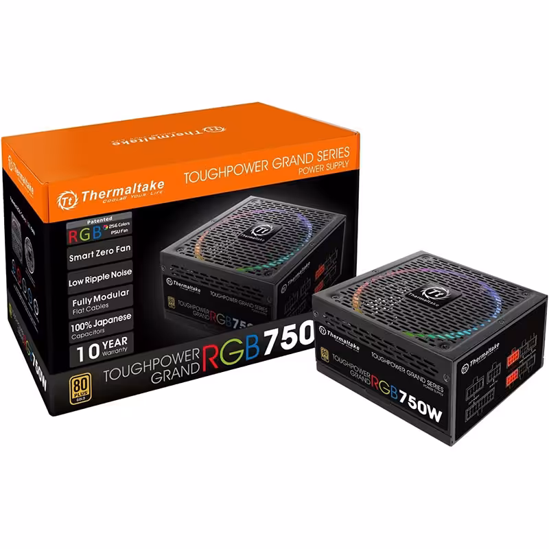 قیمت و خرید پاور 750 وات thermaltake مدل Toughpower Grand RGB 750W Gold