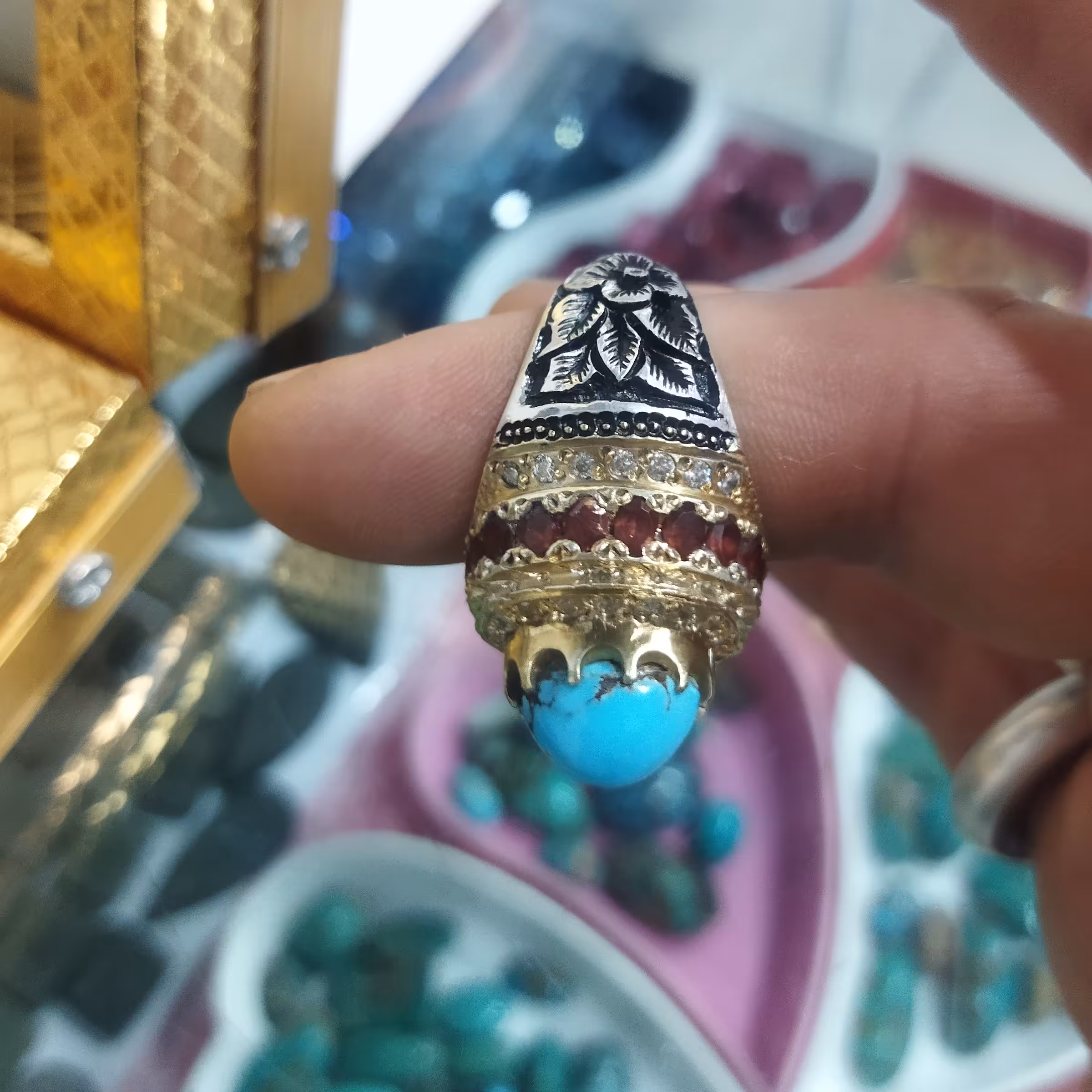 فیروزه نیشابور رکاب دست ساز