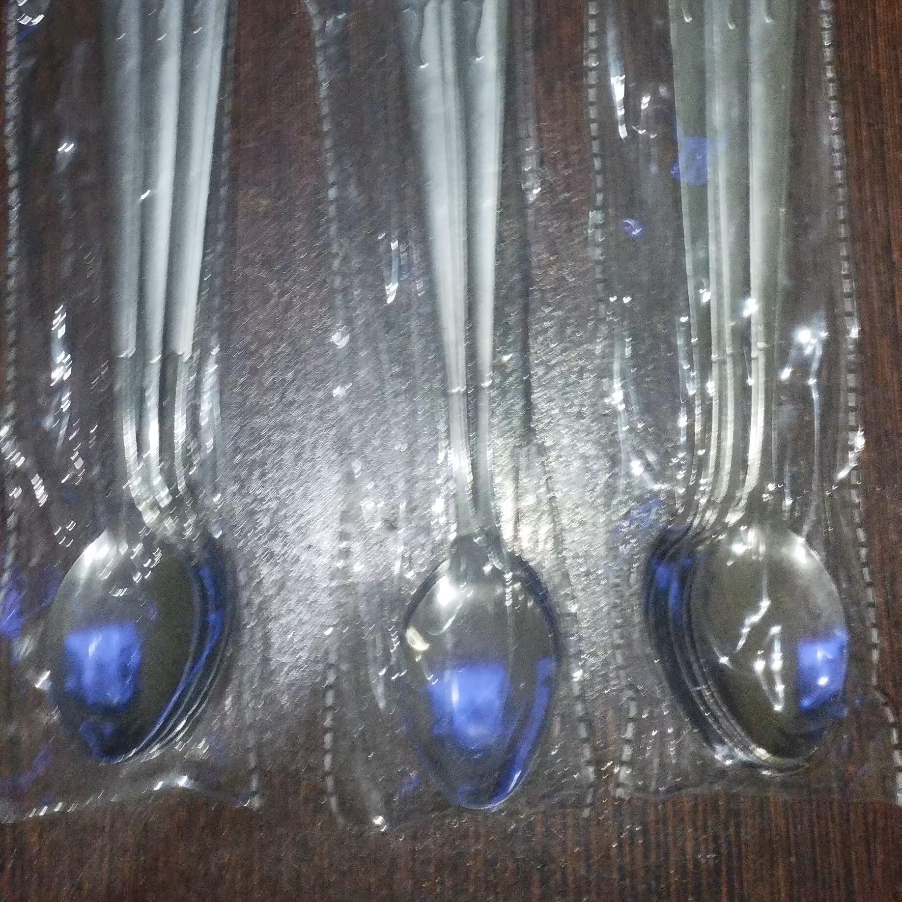 قاشق شربت خوری بسته 6 عددی جنس خوب طرح گل  جدید 