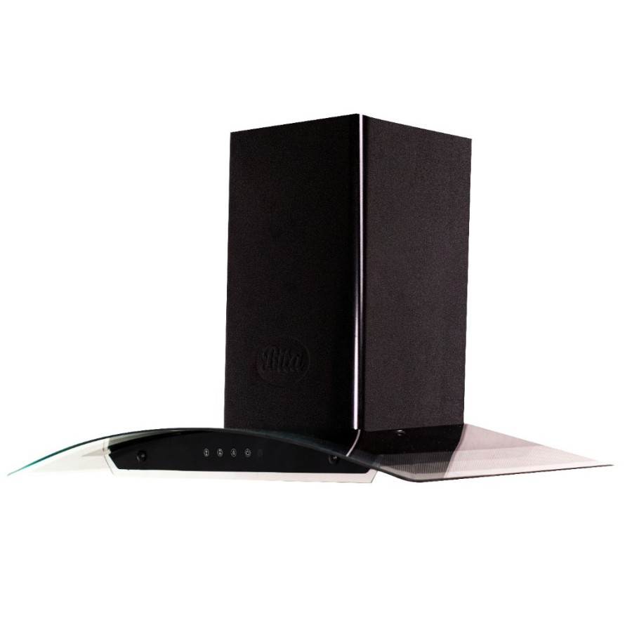 هود شومینه ای بیتا مدل آوید مشکی لمسی