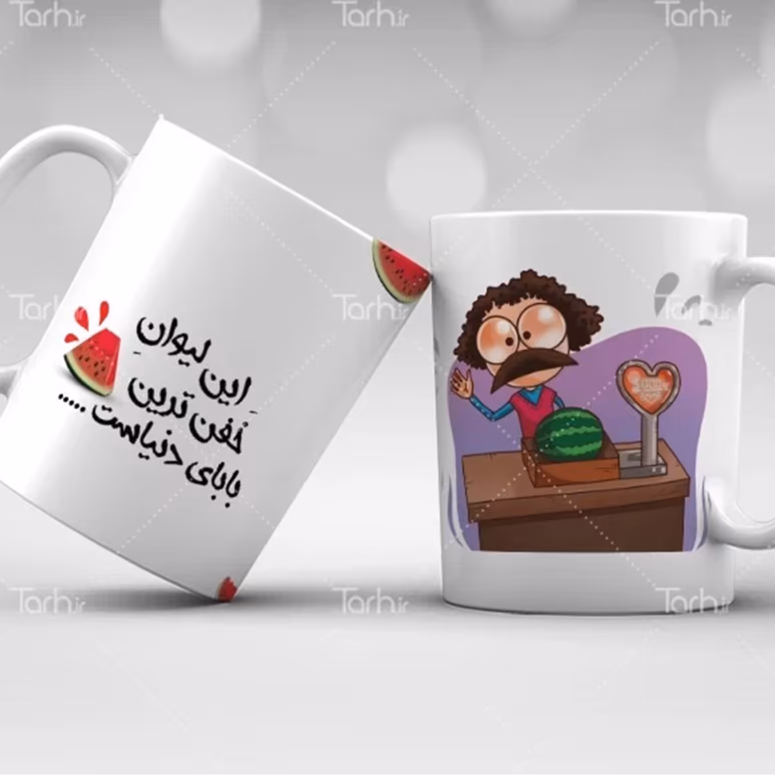 ماگ چاپی روز پدر کد طرح 008