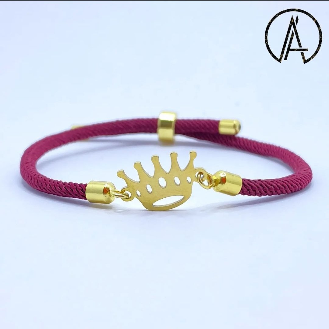 دستبند تاج پلاک استیل