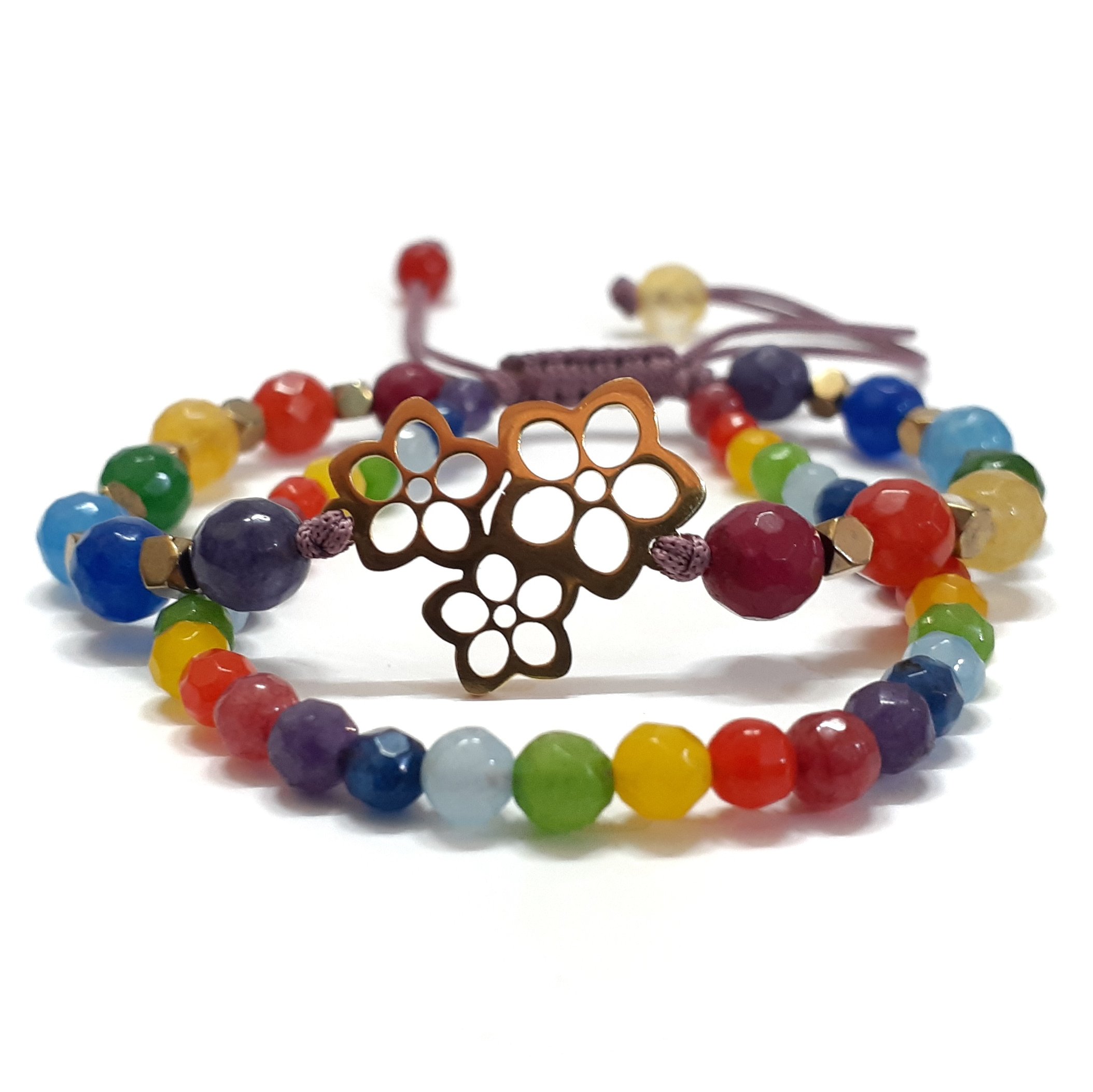 دستبند استیل دوتایی🌿😊