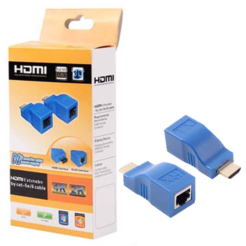 افزاینده HDMI 4K تحت شبکه 30 متری پک نارنجی
