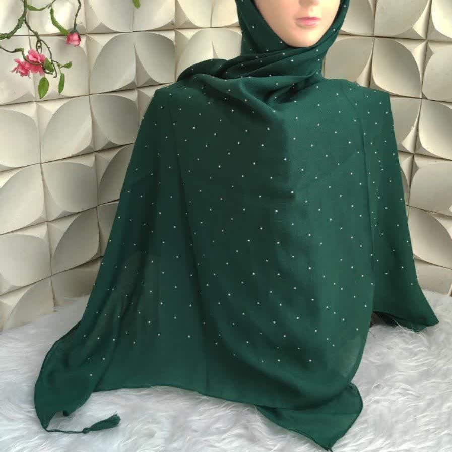 روسری نگین دار نخی