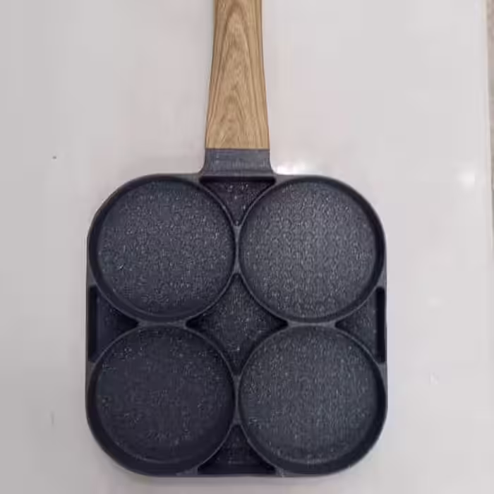 ماهی تابه  چهار خانه چدن گرانیت