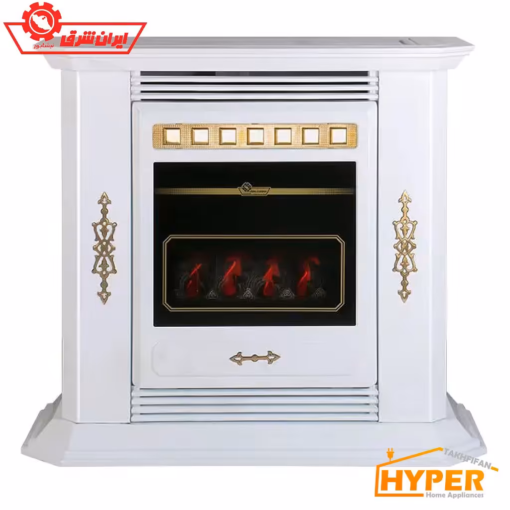 بخاری گازی ایران شرق CH290 بنیامین رنگ سفید