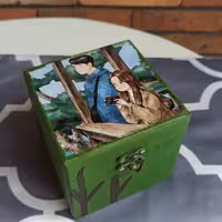 جعبه چوبی طرح دونفره