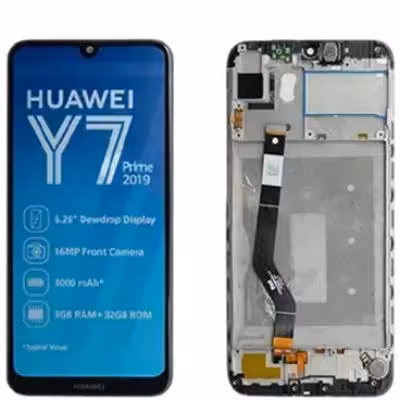 تاچ ال سی دی هواوی Y7 2019بافریم | Lcd huawei y7 2019  frame