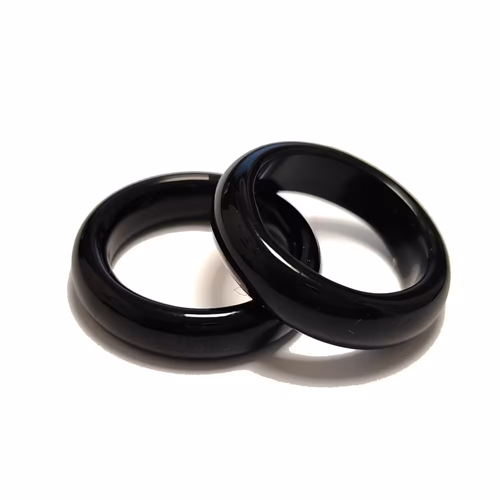 حلقه عقیق رینگ عقیق انگشتر رینگ عقیق رنگ مشکی