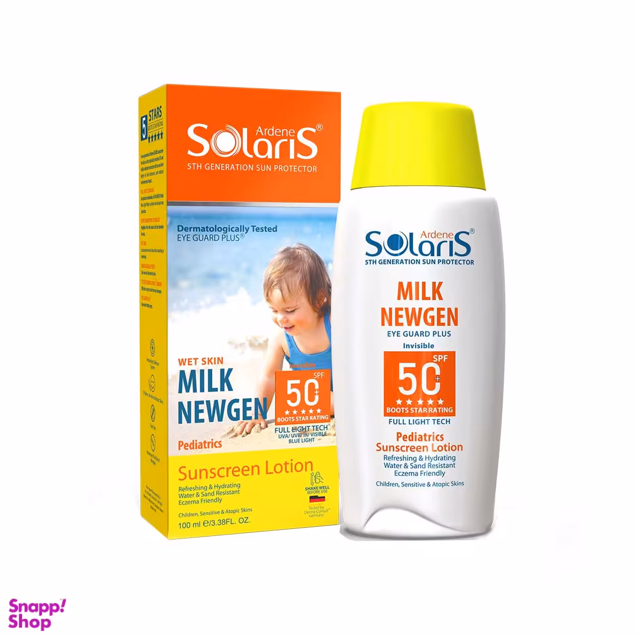 لوسیون ضد آفتاب کودک +SPF50 آردن (Ardene) مدل میلی لیترک نیوژن 100 میلی لیتر