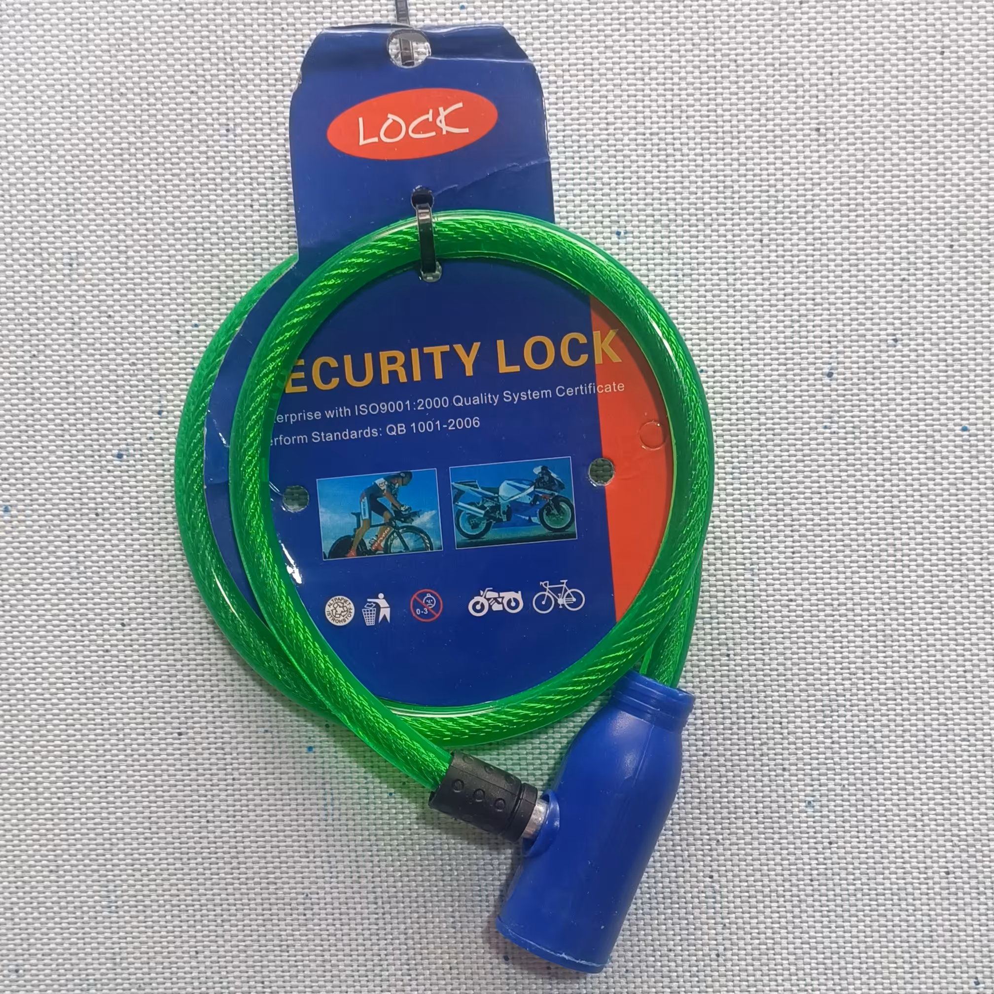 قفل دوچرخه روکش دار ساخت چین