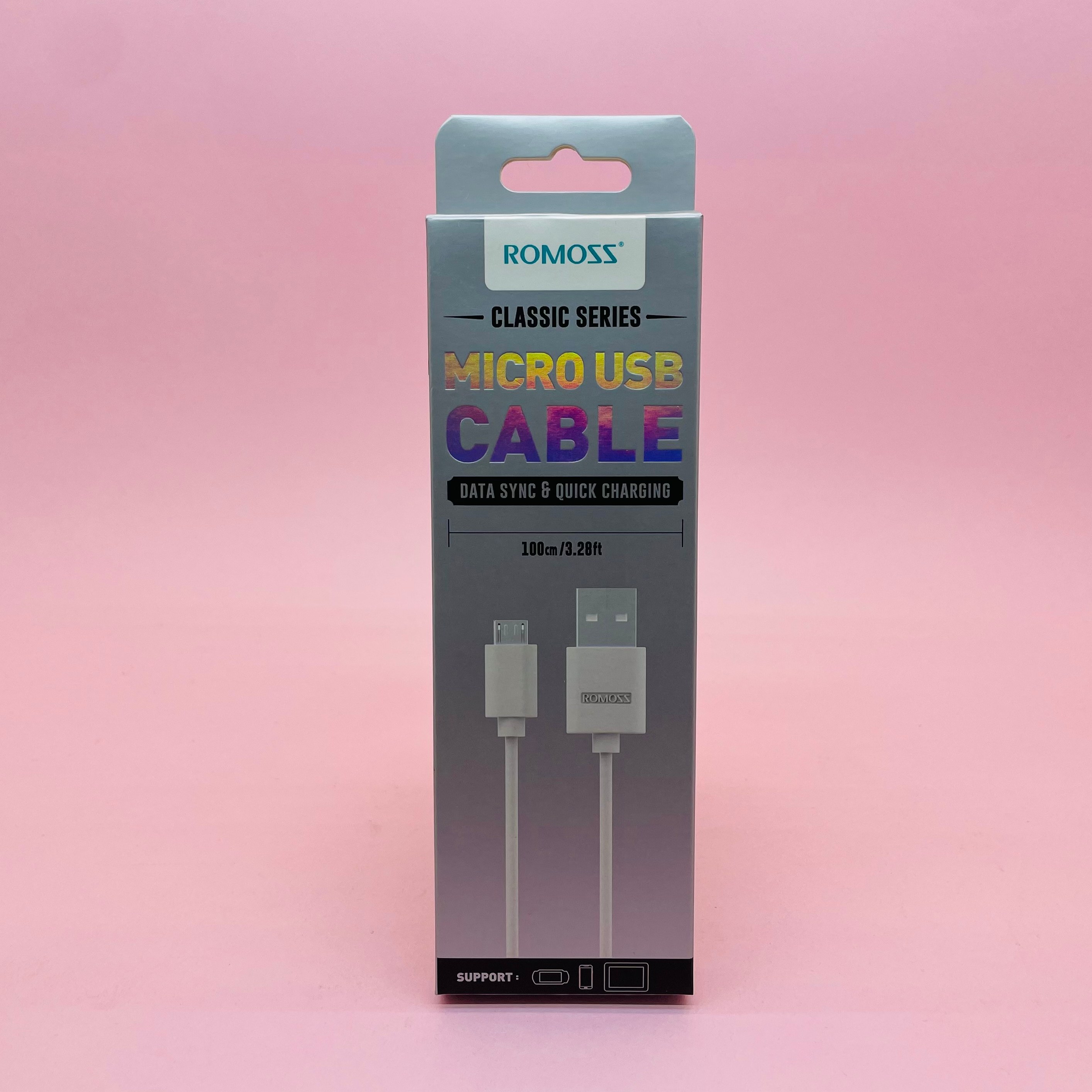 کابل شارژ رموس اورجینال میکرو USB مدل ROMOSS CB05 یک متری
