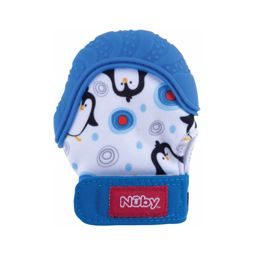 دندانگیر دستکشی 3  ماه نابی NUBY آبی