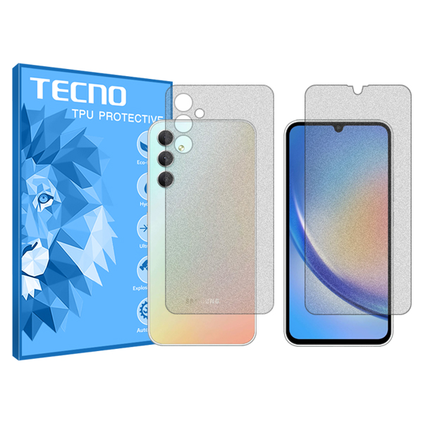 گلس صفحه نمایش و پشت گوشی سامسونگ Galaxy A34 5G مدل مات برند تکنو کد SS