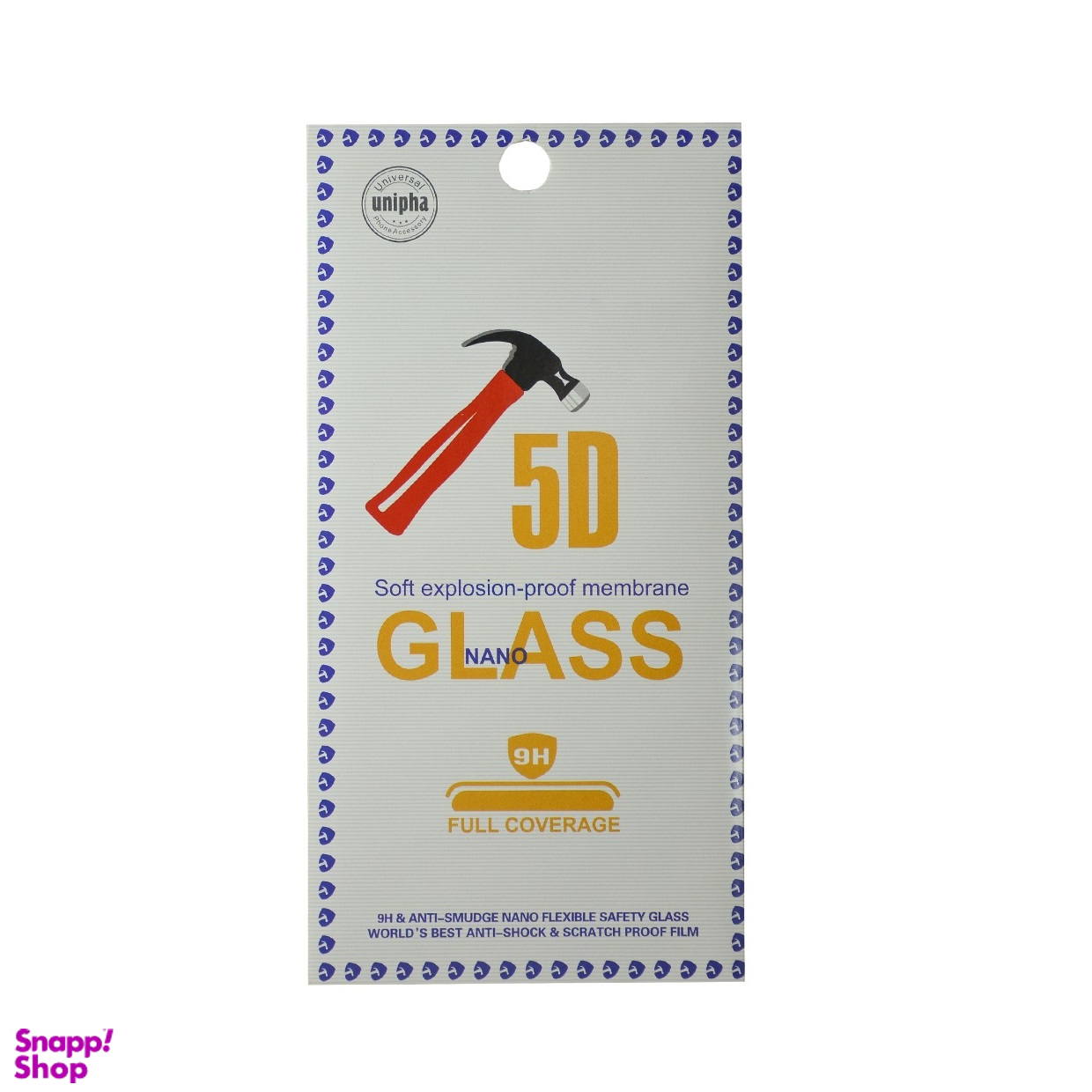 گلس محافظ صفحه نمایش 5D یونیپا (Unipha) مناسب موبایل سامسونگ Galaxy A320