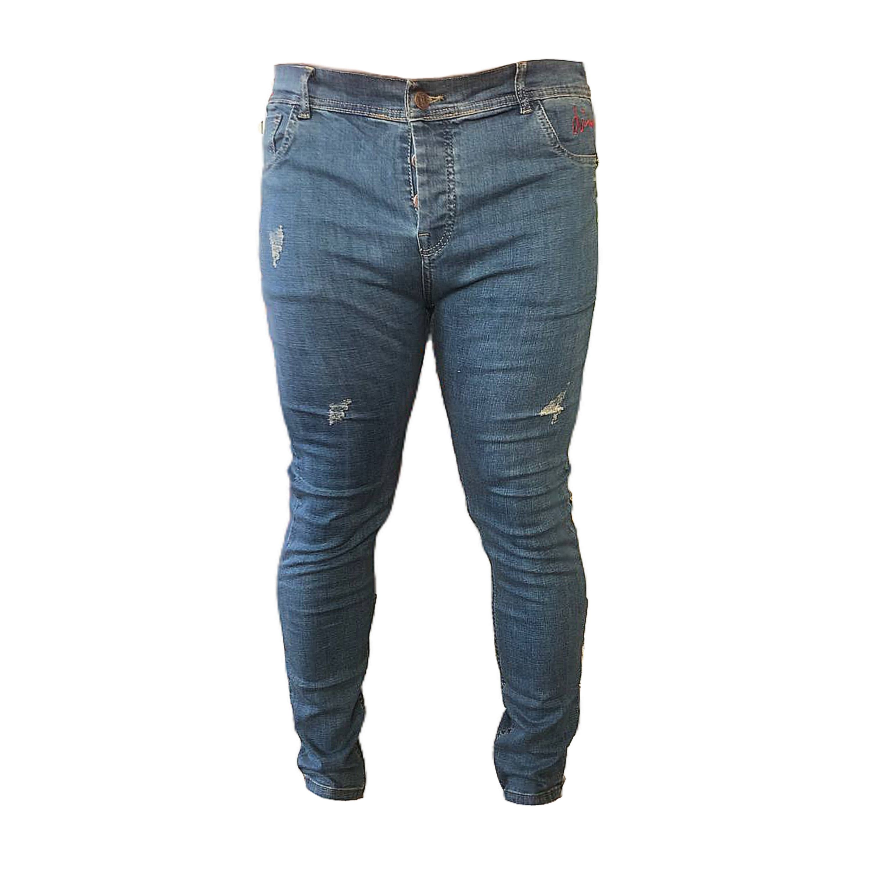 شلوار جین کد GL040 رنگ آبی سایز 40 تا 48