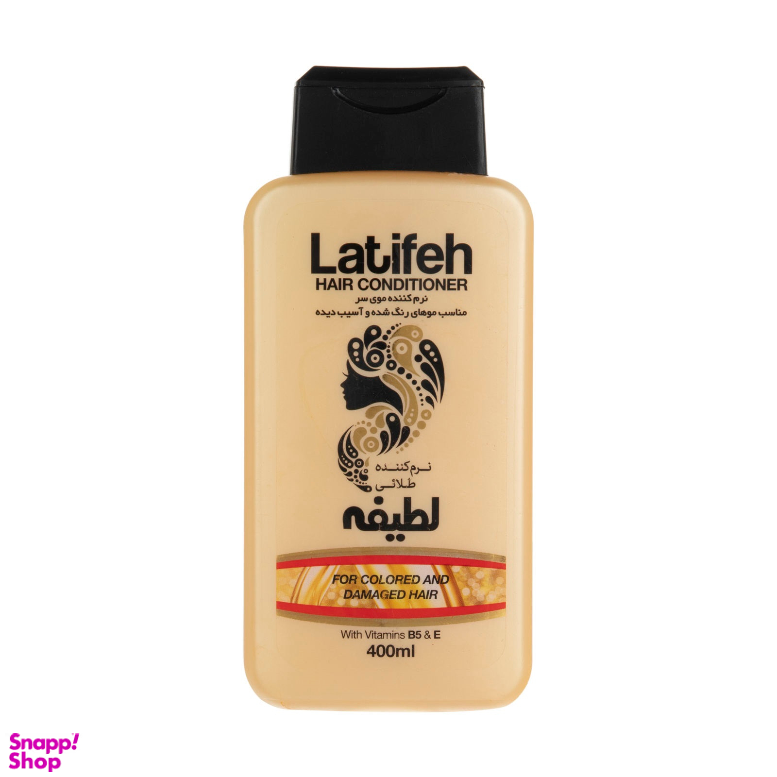 نرم کننده مو لطیفه (Latifeh) مدل GOLD حجم 400 میلی‌لیتر