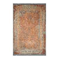 فرش ابریشم سنتی پتینه و نئوکلاسیک سبز  سایز 1.5 در 2.25 (4 متری)