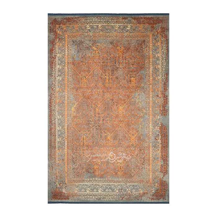 فرش ابریشم سنتی پتینه و نئوکلاسیک سبز  سایز 1.5 در 2.25 (4 متری)