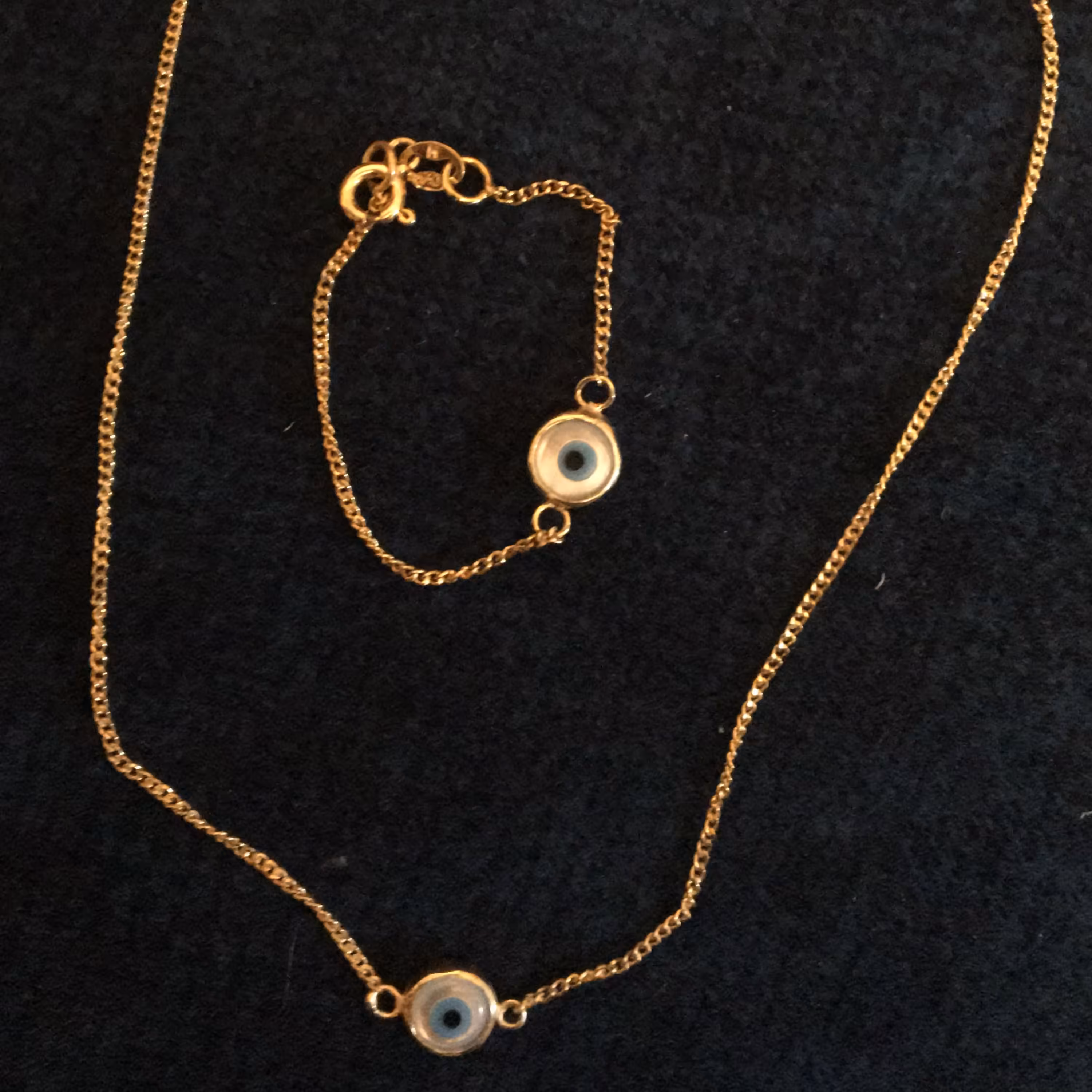 گردنبند و دستبند نوزادی چشم نظر دست ساز