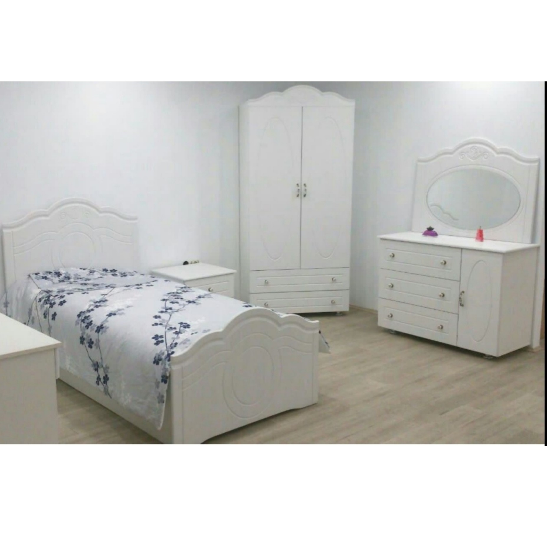 تخت و کمد نوجوان مدل برف