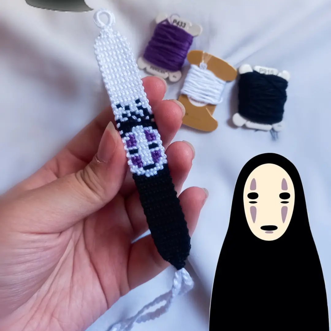 دستبند دوستی بافت انیمه ای طرح نوفیس(بدون چهره) شهر اشباح