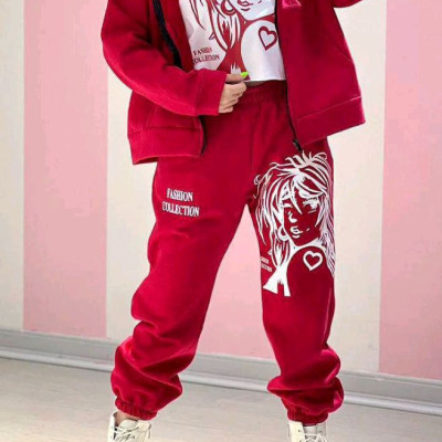 ست سویشرت تیشرت و شلوار توکرکی